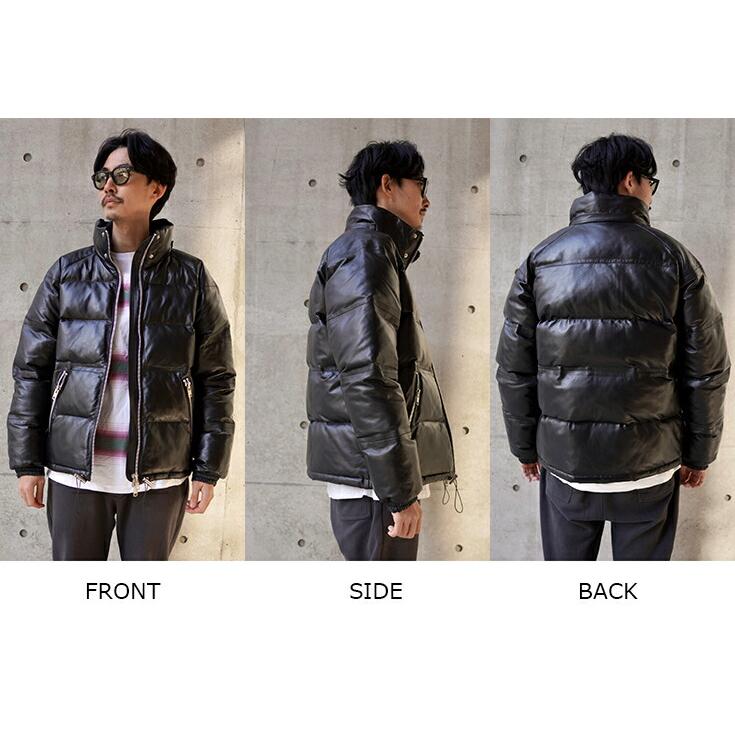 VaLLet 本革 ダウンジャケット メンズ ヴァレット VALLET04DR  レザージャケットの画像