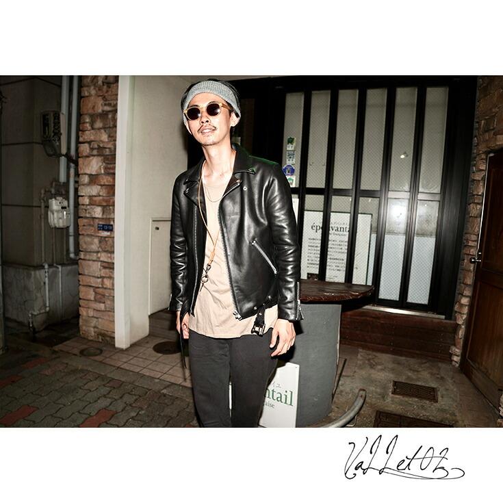 VALLET 本革 ダブルライダースジャケット メンズ ヴァレット VALLET02VGの画像