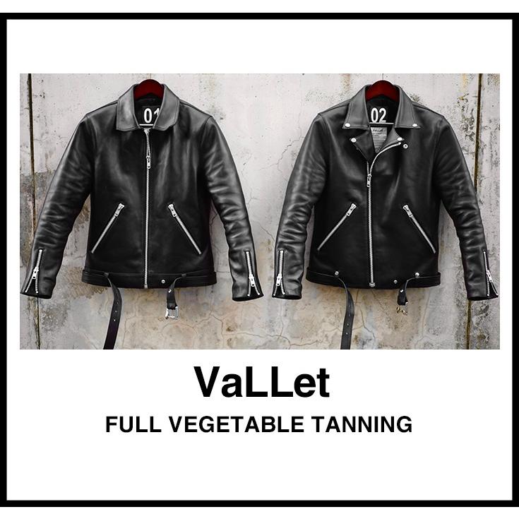 VALLET 本革 ダブルライダースジャケット メンズ ヴァレット VALLET02VGの画像