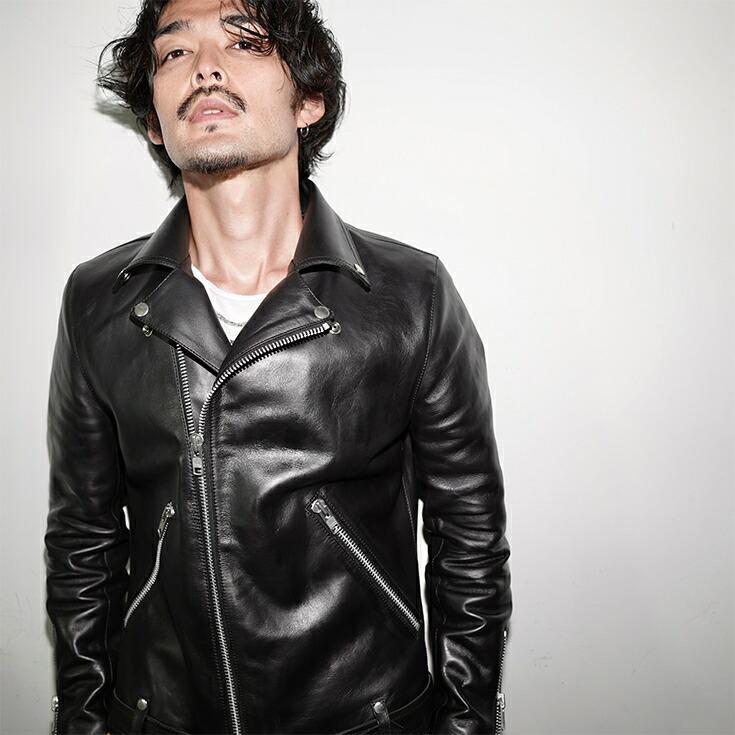 VALLET 本革 ダブルライダースジャケット メンズ ヴァレット VALLET02VGの画像