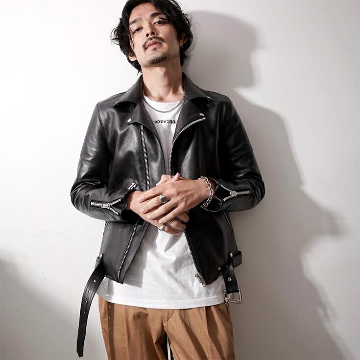 VALLET 本革 ダブルライダースジャケット メンズ ヴァレット VALLET02VGの画像