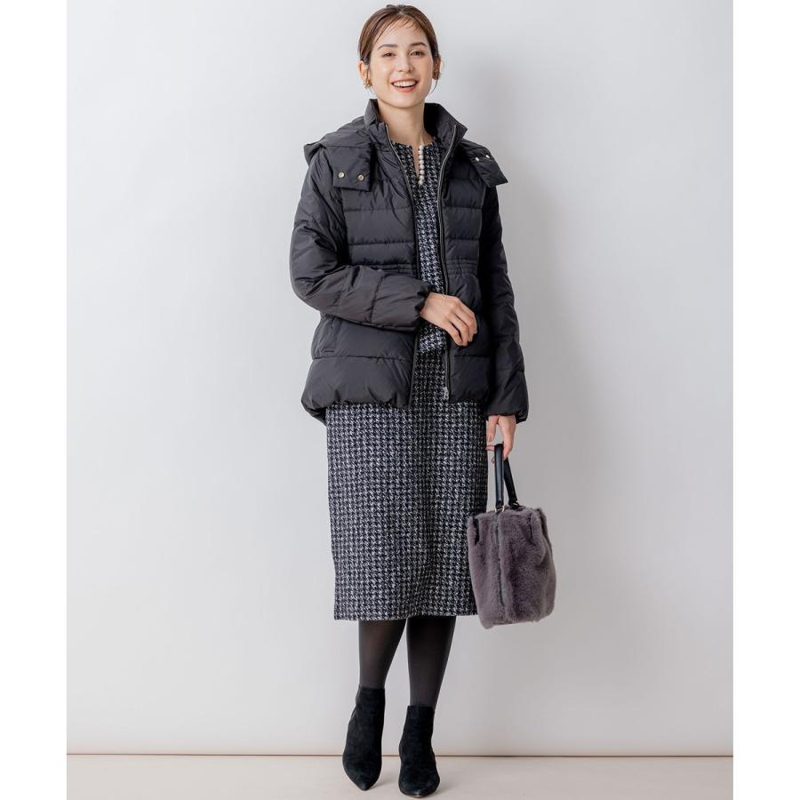 組曲（KUMIKYOKU） 【洗える・2WAY】ライトタフタショートダウン