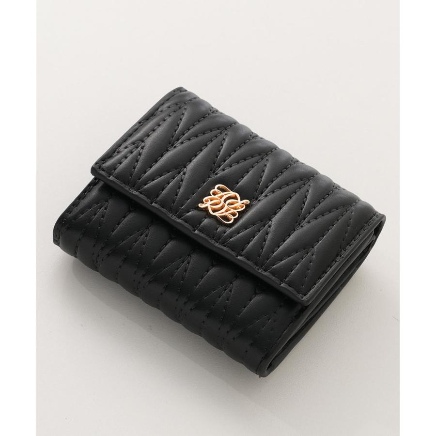 【VALENTINO BAGS】上品！キルティングミニ財布★国内発関税込 ALTROSE キルティング ボックスコイン 3ツ折財布 ミニ財布