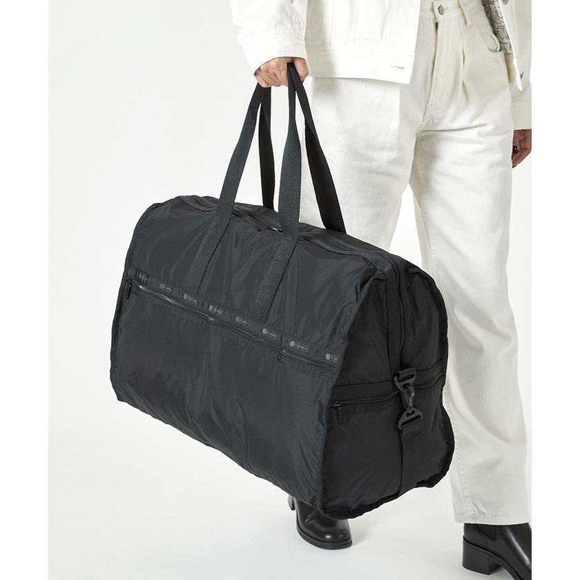 ☆ LeSportsac ボストンバック　大きめ DELUXE XL WEEKENDERリサイクルドブラックJP（ボストンバッグ