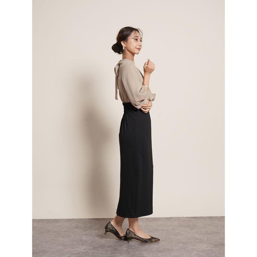 FENNEL バックリボンバイカラーワンピース　現行品 FENNEL（フェンネル） バックリボンバイカラーワンピース : マルイ