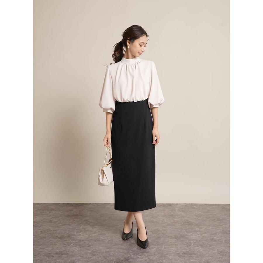 まる様【美品】FENNEL バイカラーバックリボンワンピースチャコールグレー9号 FENNEL バックリボンバイカラーワンピース : マルイ(丸井)Yahoo
