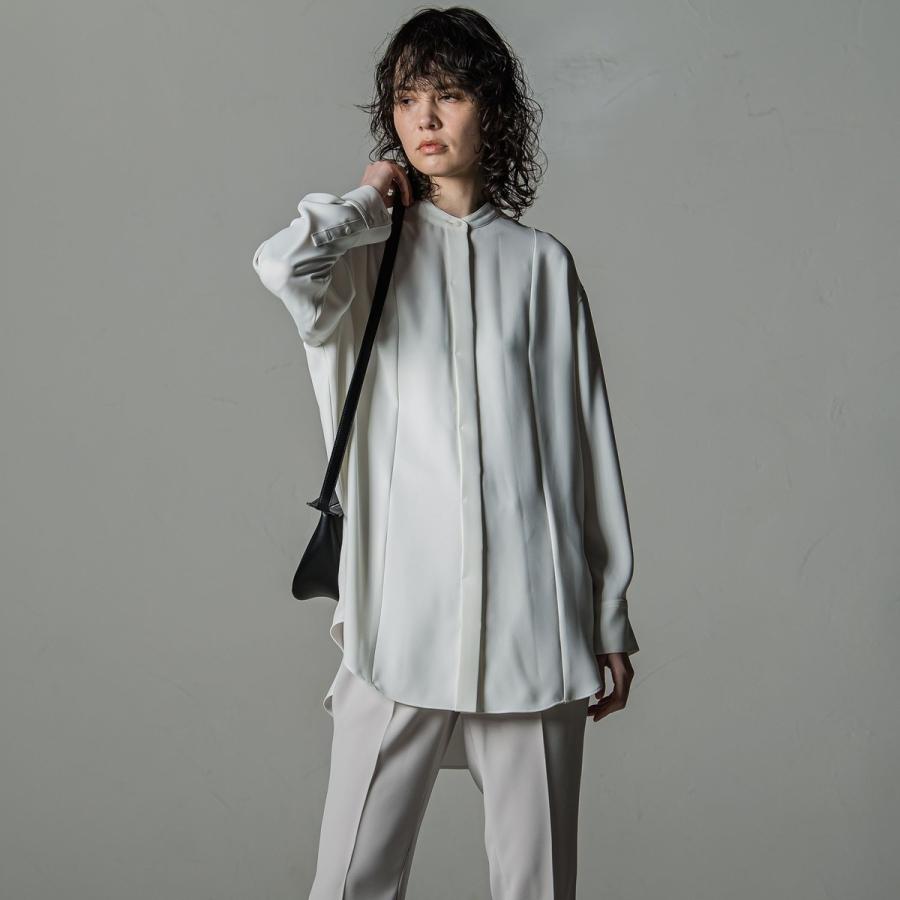 la.f（ラ・エフ） ダブルクロス2WAYロングシャツブラウス≪洗濯機で