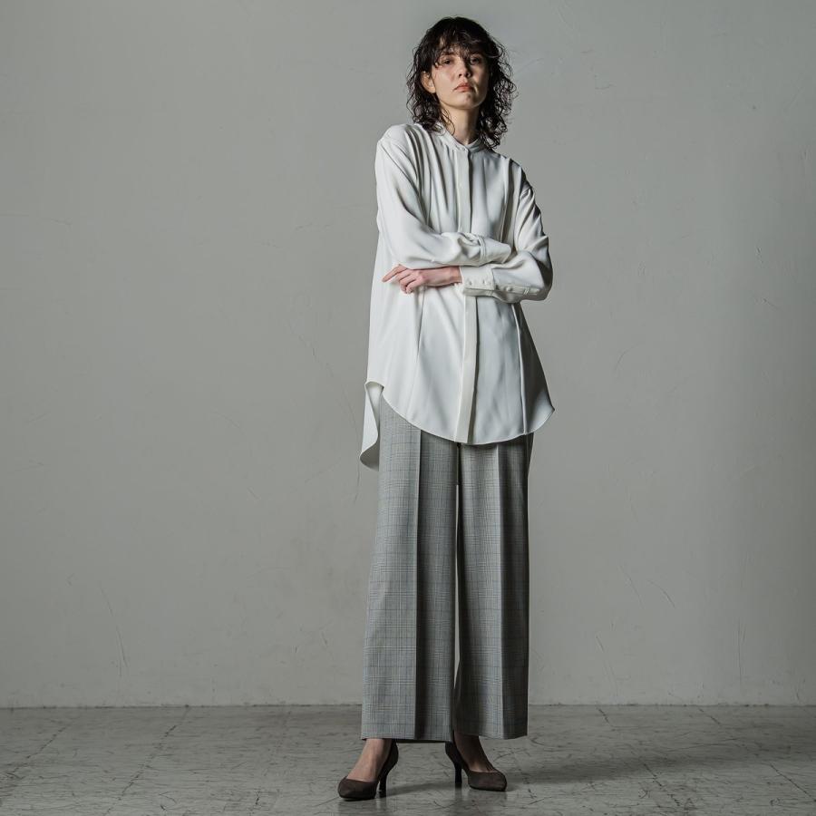 la.f（ラ・エフ） ダブルクロス2WAYロングシャツブラウス≪洗濯機で