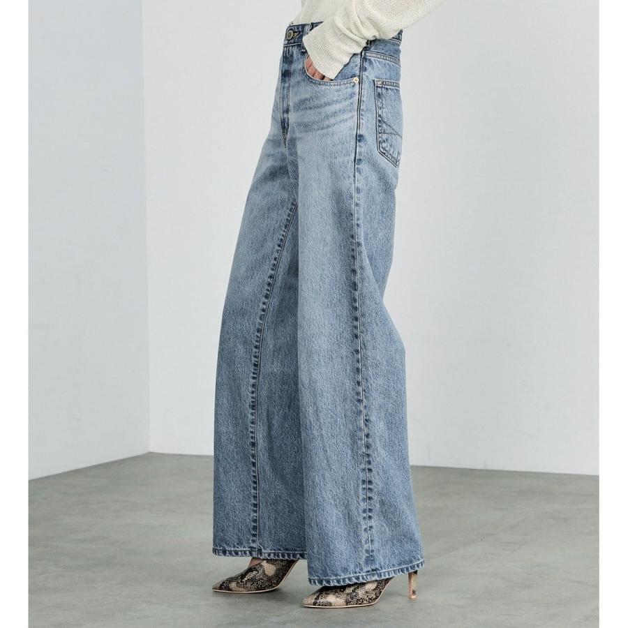 SOMETHING LISA ヴィンテージワイドデニムパンツ : マルイ(丸井