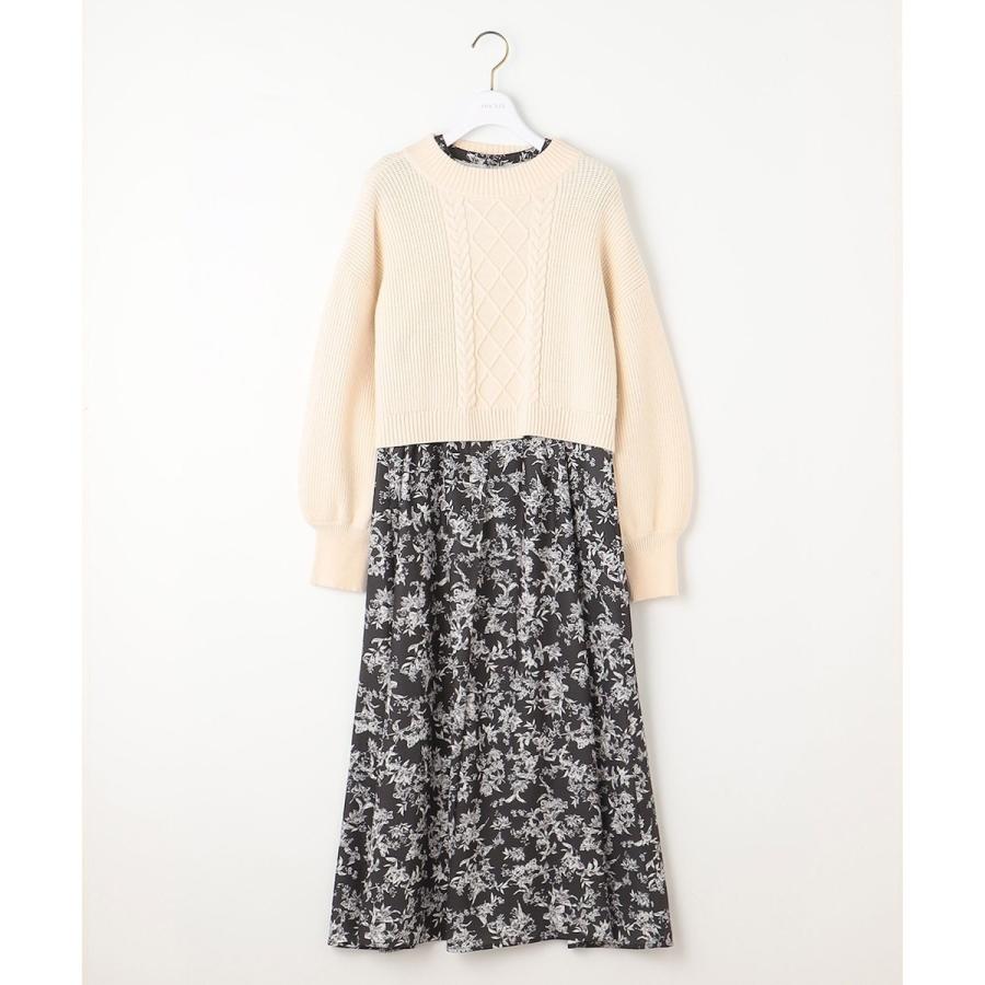 ANY SIS（エニィスィス） 【2SET】クロップドニットセット ワンピース