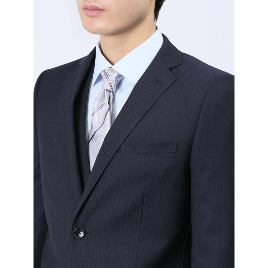 【未使用】renoma レノマオム　3ピースセットアップスーツ　シルク混　S TAKA-Q 【超光沢 ストレッチ】レノマ オム 2ボタン3ピース