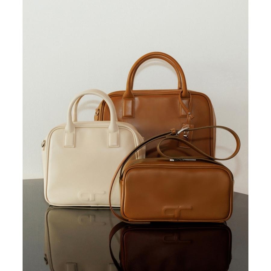 2WAYロゴボストンバッグ VIS ボストンバッグ 「2WAY」ロゴスエードミニボストンバッグ