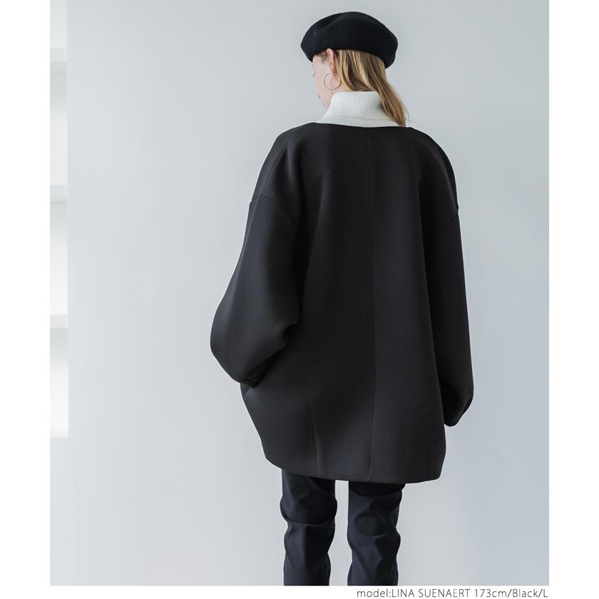 crewre 2wayノーカラーパファーコート black サイズ1 【極美品