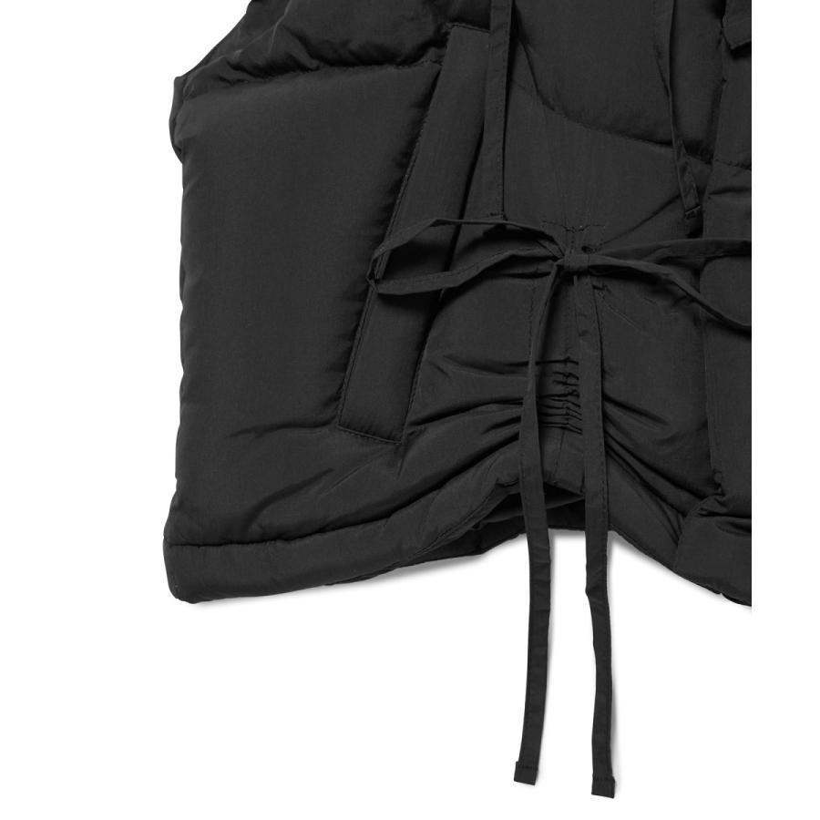 【極美品✨】Sinoon リボンディテールダウンベスト　韓国ファッション VIS 【韓国人気ブランド/sinoon】リボンディテールダウンベスト