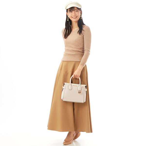 MICHAEL KORS MERCER トップジップ ベルテッド サッチェル