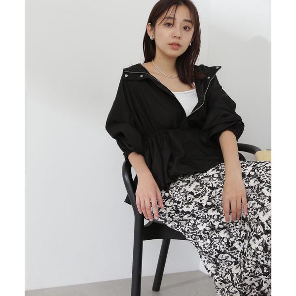 NBB ペプラムバルーンブルゾン ホワイト M NATURAL BEAUTY BASIC ペプラムバルーンブルゾン 24SS : マルイ