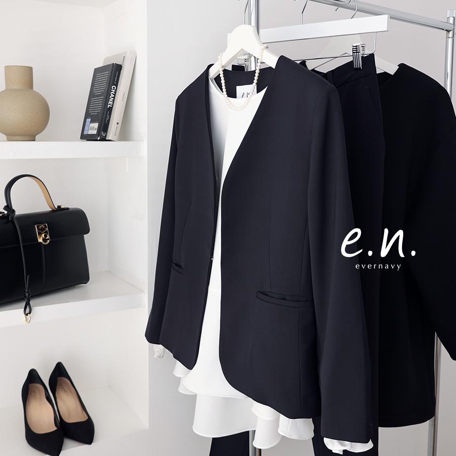 ノーカラー ジャケット evernavy エバーネイビー : マルイ(丸井)Yahoo