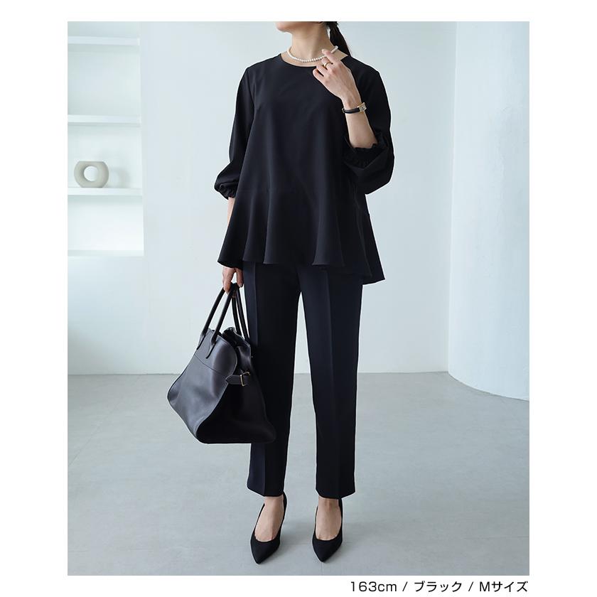 Heve ピオニーペプラムブラウス　ネイビー Heve ヘイヴ PEONYペプラムブラウス BLACK - メルカリ
