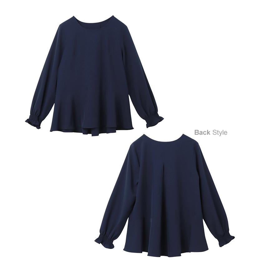 ペプラム ブラウス evernavy エバーネイビー : マルイ(丸井)Yahoo!店