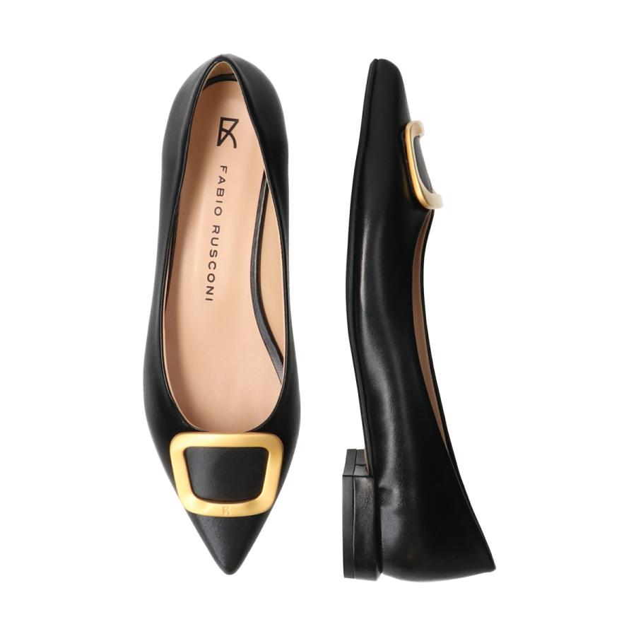 FABIO RUSCONI RUSCONI◇2cmヒール◇ローヒールバックルパンプス