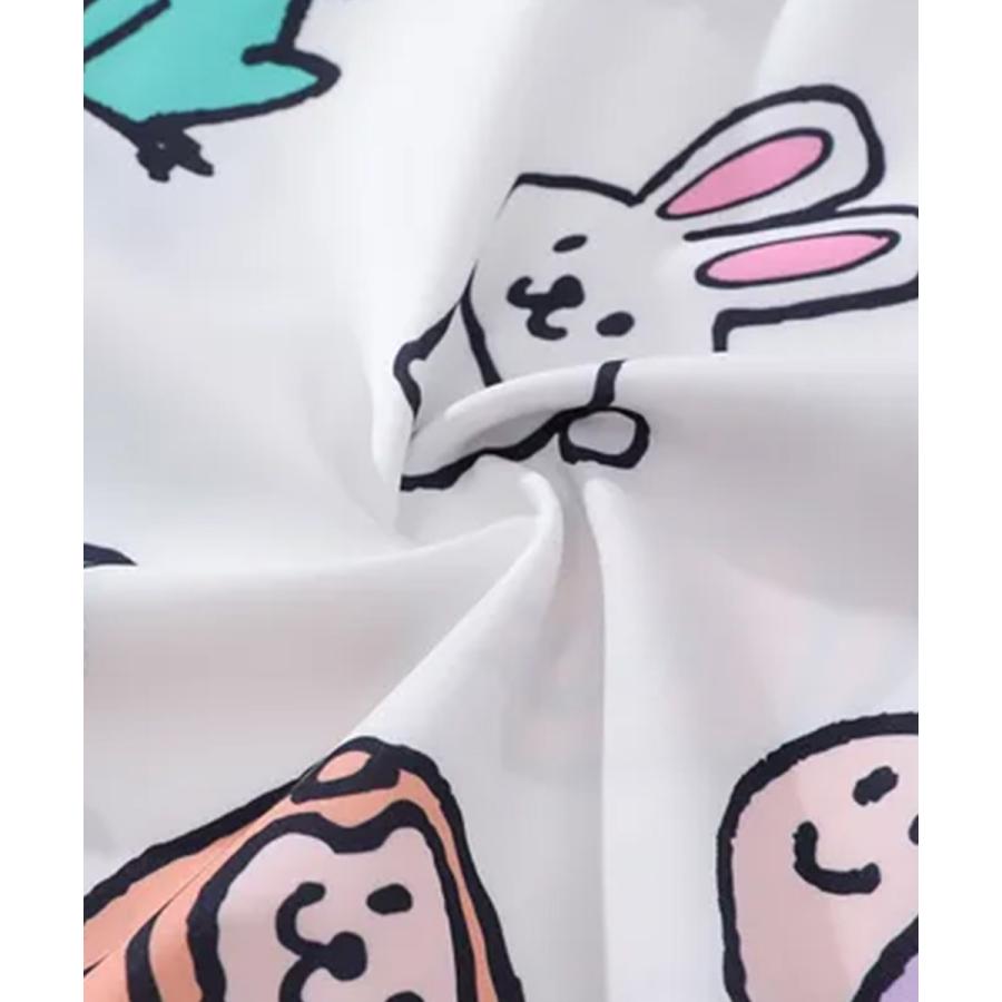 aimoha（アイモハ） 【HOOK】かわいい動物イラスト総柄プリントシャツ