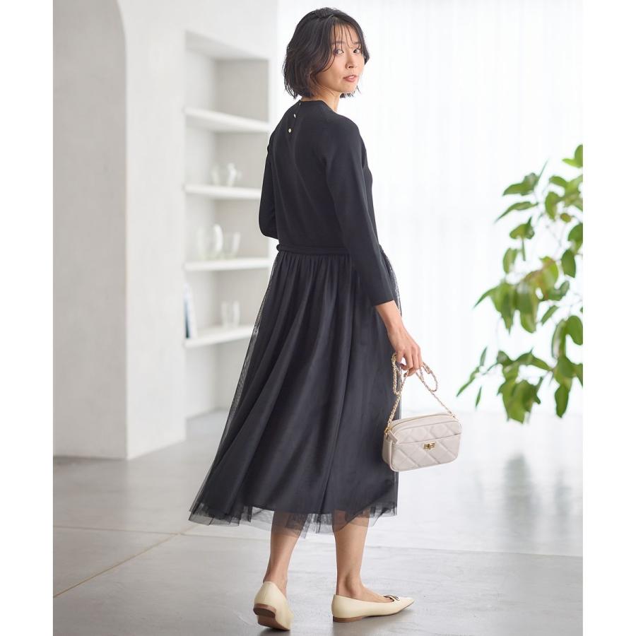 23区（ニジュウサンク） 【洗える】チュールコンビ ワンピース