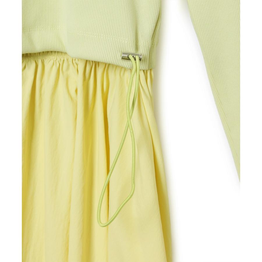 アダムエロペ ADAM ET ROPÉ コクーンフォルムコンビワンピース ADAM ET ROPE'（アダムエロペ）の「【サステナブル】コクーン