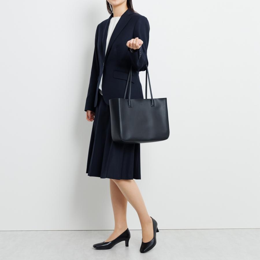【撥水】＜5cmヒール＞スクエアトゥブラックパンプス/600003 【21.5cm〜26.5cm】_6