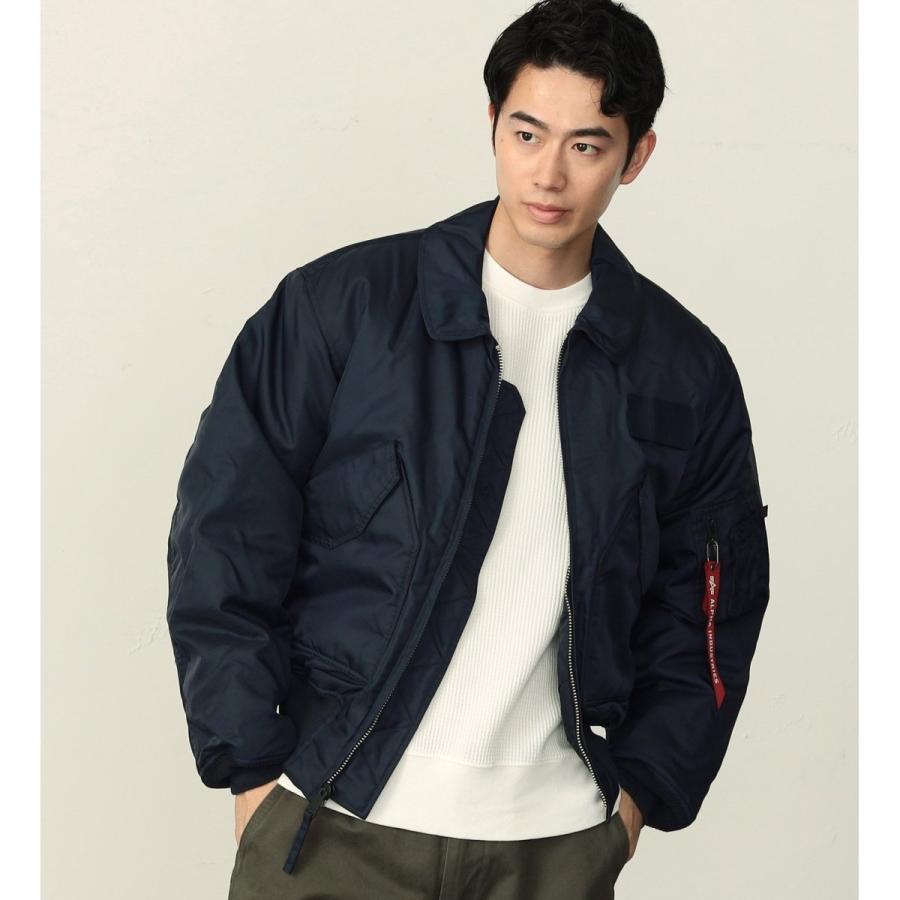 【USA製】CWU-45/P ALPHA（M）ネイビー 90s USA製 ALPHAアルファ CWU-45/P フライトジャケット 紺 M