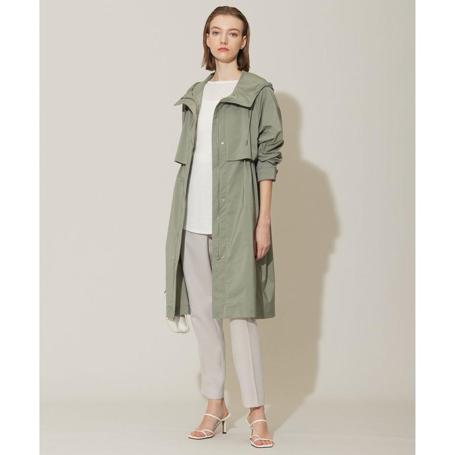 ICB【撥水加工】 メモリーストレッチタフタ フーデットコート　Ｂ ICB 【撥水加工】 メモリーストレッチタフタ フーデットコート