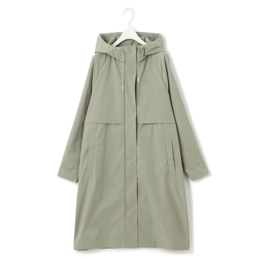 美品　ICB 撥水加工 メモリーストレッチタフタ フーデットコート ICB 【撥水加工】 メモリーストレッチタフタ フーデットコート