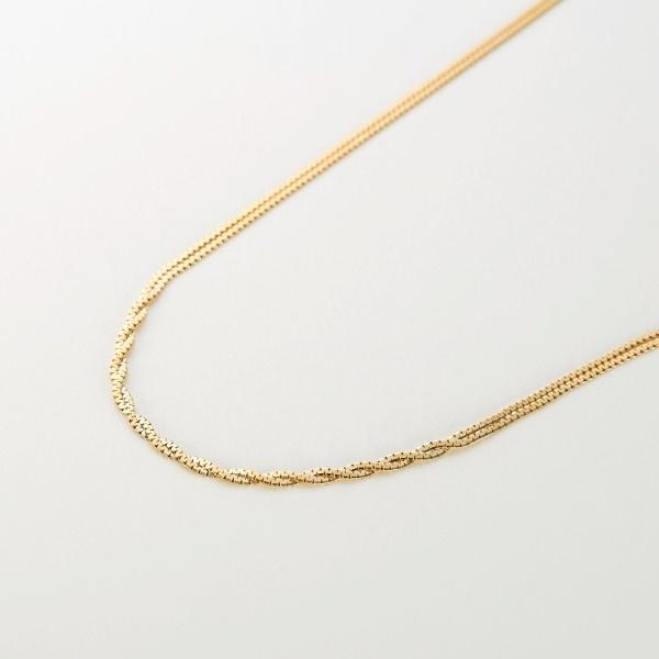 K10ベネチアンフラットツイスト ネックレスの画像