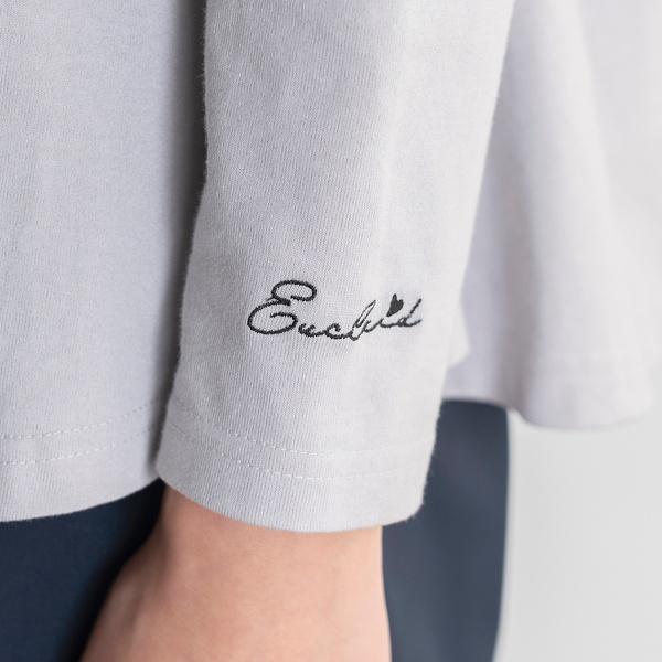 【her EUCLAID】ロゴ刺繍フレアロンＴ｜0101marui｜15
