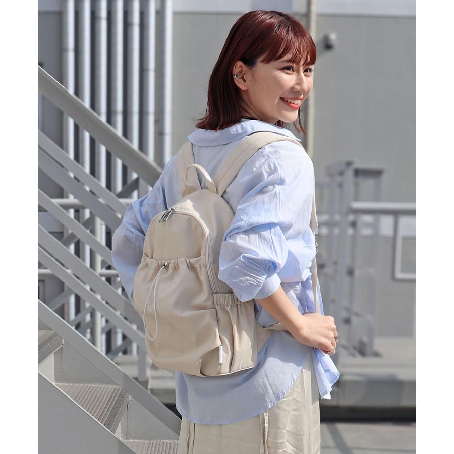 【オールシーズン/軽量/マザーズバッグ】ギャザー入りナイロンリュック | COLDE | 14