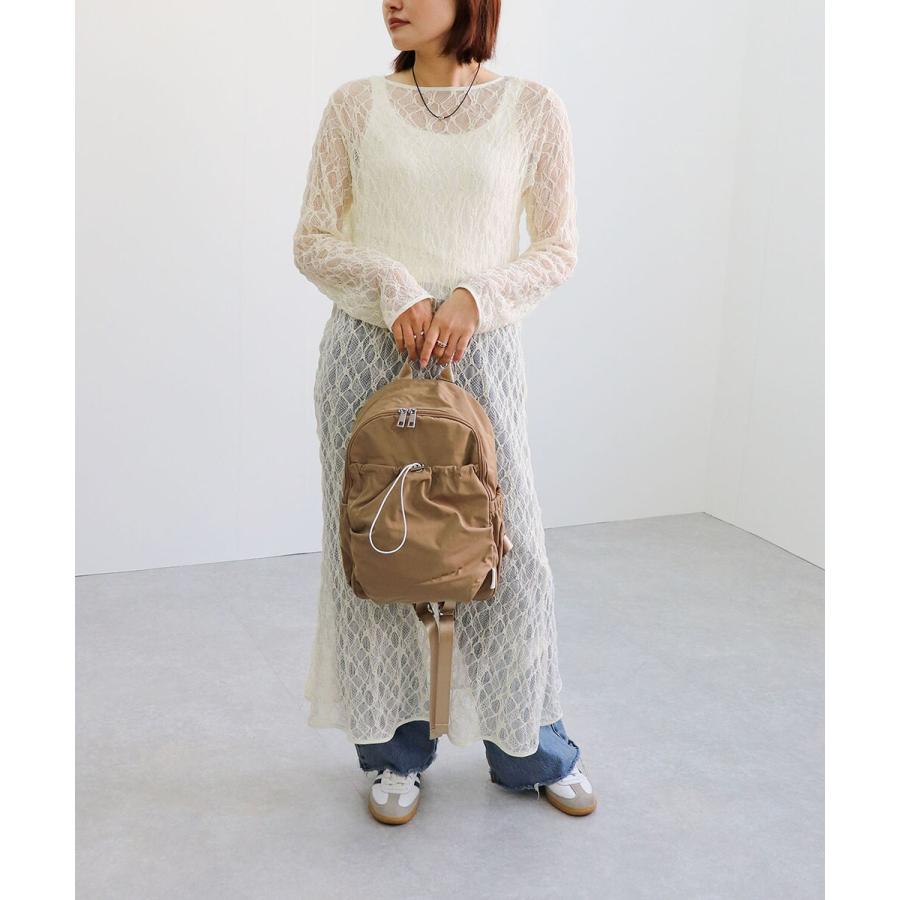 【オールシーズン/軽量/マザーズバッグ】ギャザー入りナイロンリュック | COLDE | 20