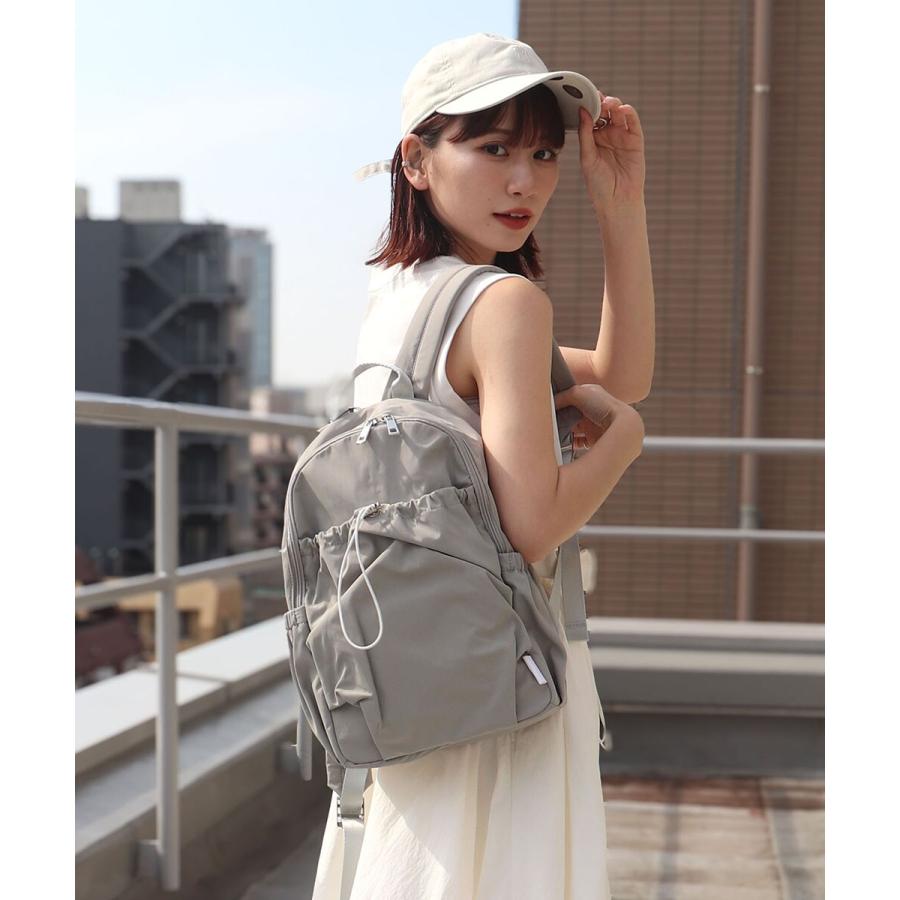 【オールシーズン/軽量/マザーズバッグ】ギャザー入りナイロンリュック | COLDE | 05
