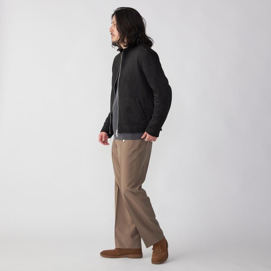 SHIPS SHIPS: ポリエステル フェイクスエード シングル