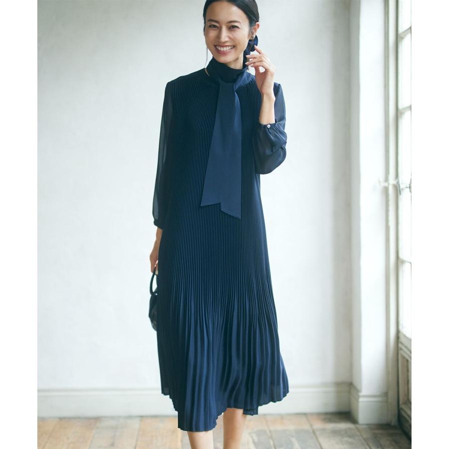 Honey です★新品★ライトアムンゼンプリーツワンピース 洗える】クリスタルアムンゼン プリーツワンピース / 23区