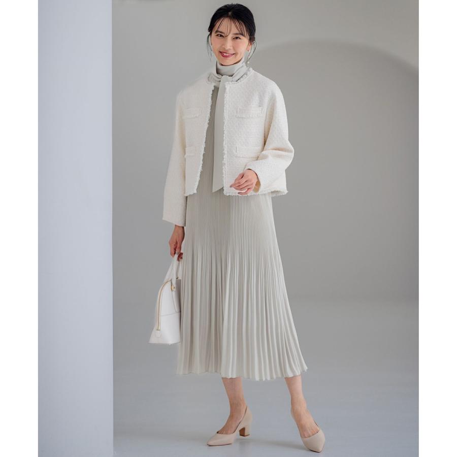 Honey です★新品★ライトアムンゼンプリーツワンピース 洗える】クリスタルアムンゼン プリーツワンピース / 23区