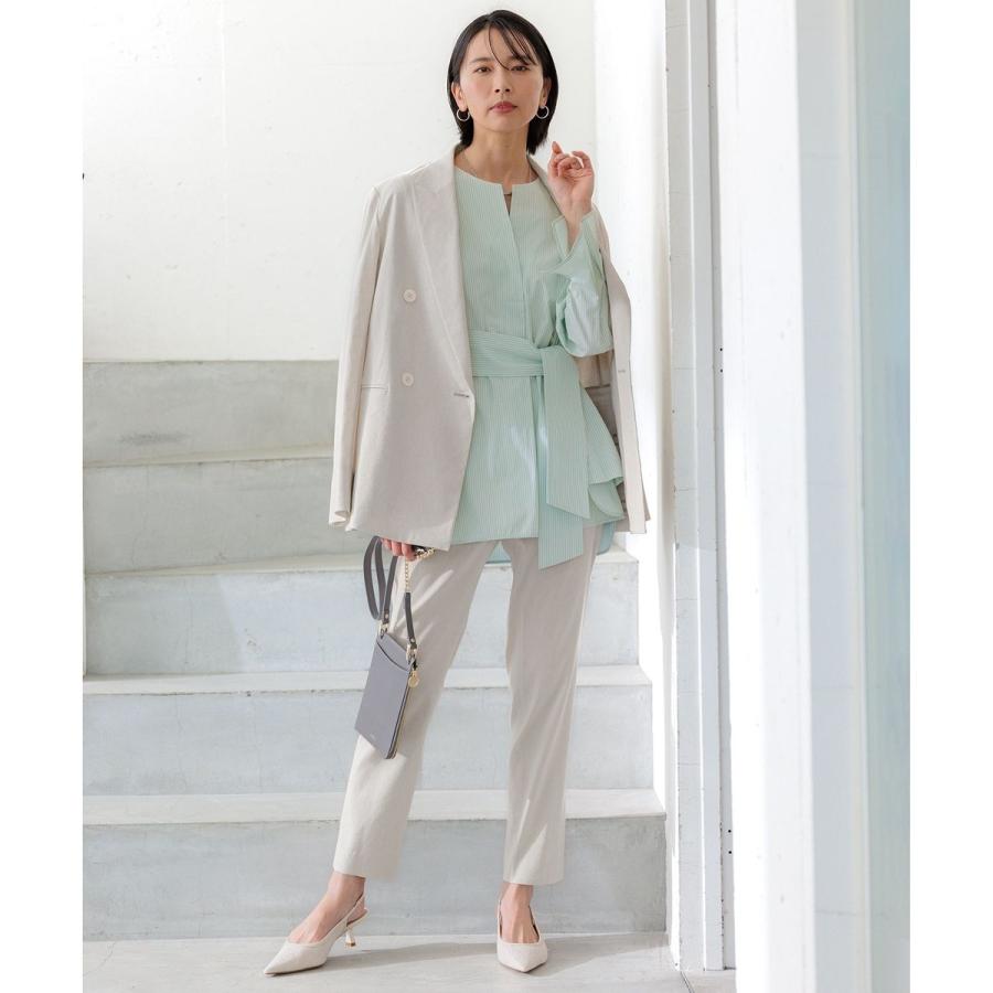 CANCLINI スキッパーベルト付き ブラウス