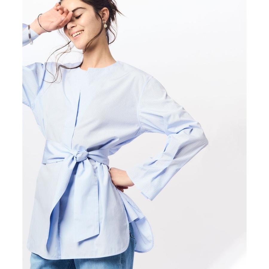 CANCLINI スキッパーベルト付き ブラウス