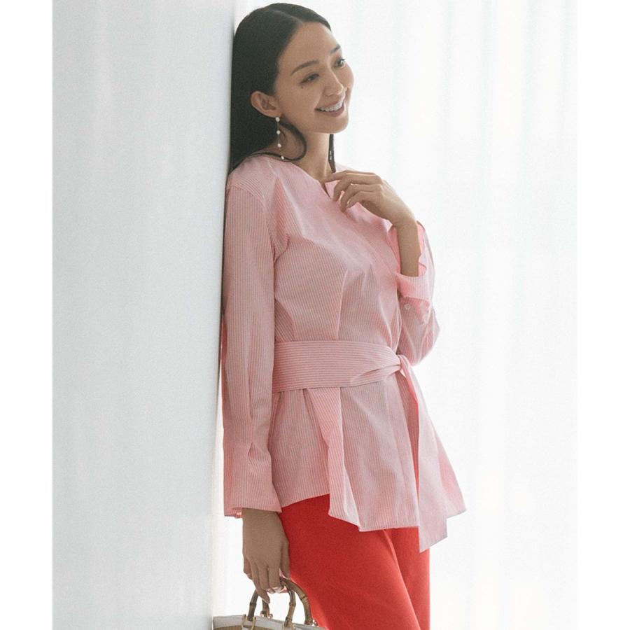 CANCLINI スキッパーベルト付き ブラウス