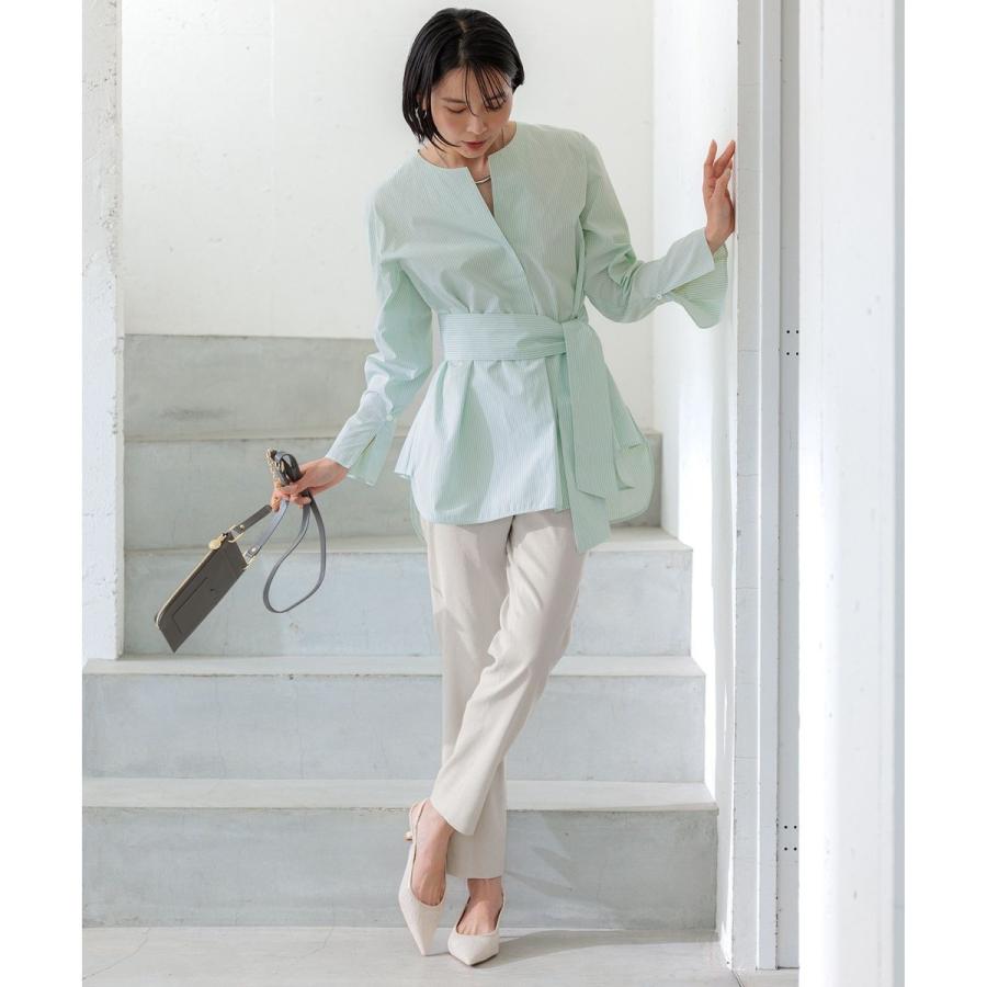 CANCLINI スキッパーベルト付き ブラウス