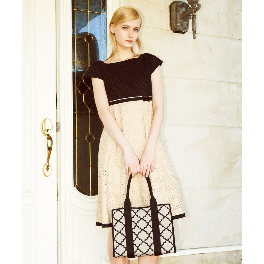 【大人百花掲載】【A4サイズ対応】CHECKER CLOVER KNITBAG ニットバッグの画像