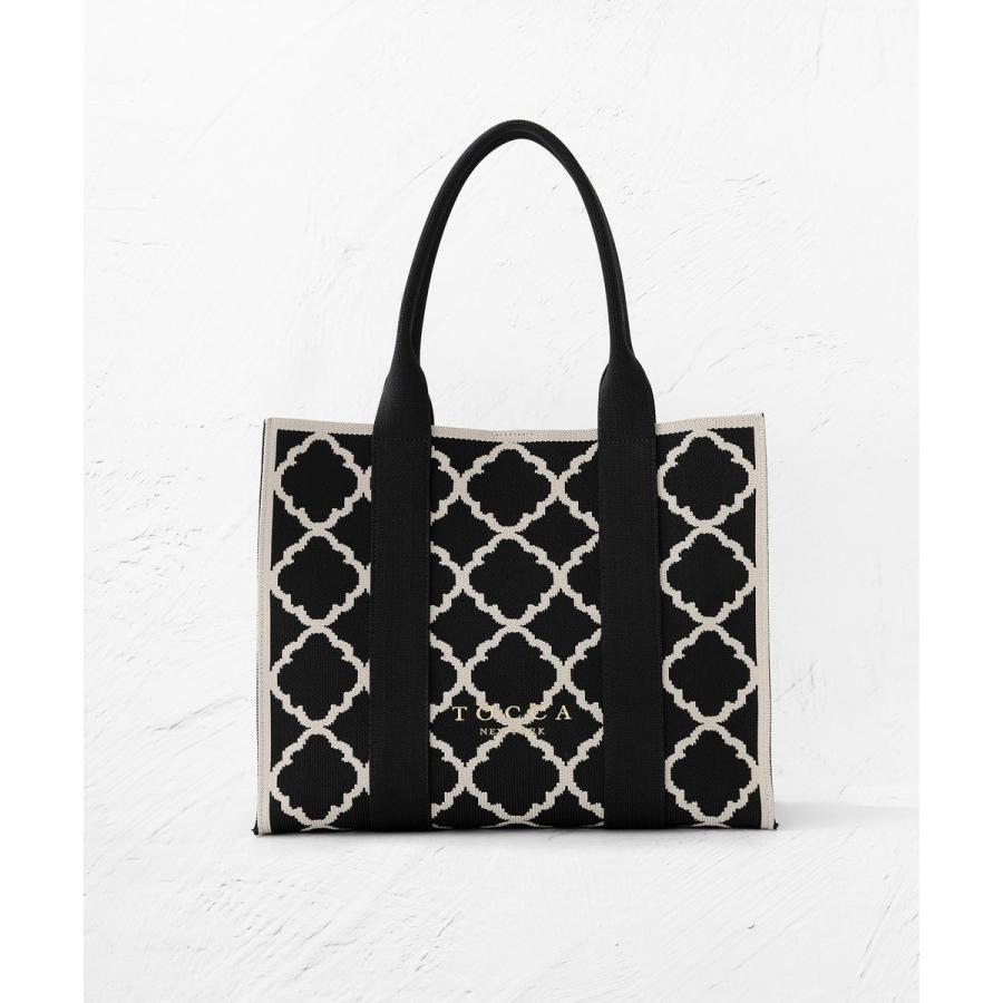 【大人百花掲載】【A4サイズ対応】CHECKER CLOVER KNITBAG ニットバッグの画像