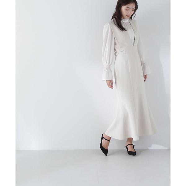 NATURAL BEAUTY BASIC サイドバックルベルトジャンスカ 24SS