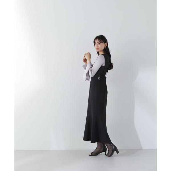 NATURAL BEAUTY BASIC サイドバックルベルトジャンスカ 24SS