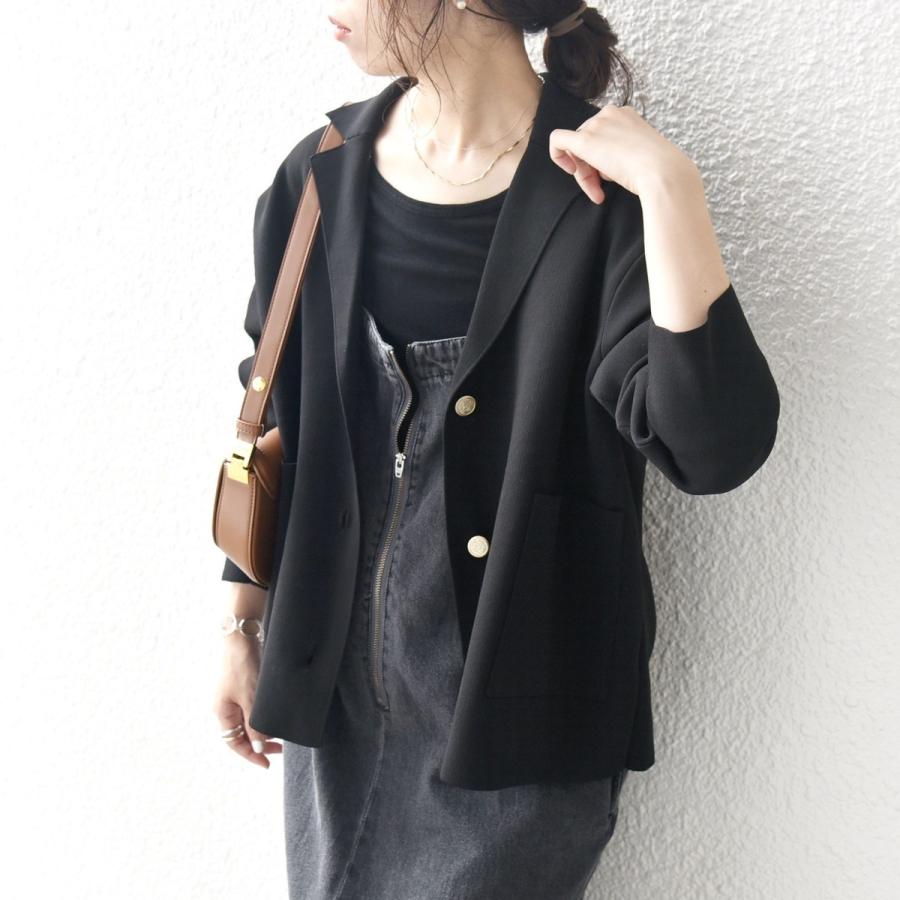 SHIPS any 【WEB限定】SHIPS any:〈手洗い可能〉テーラード ニット