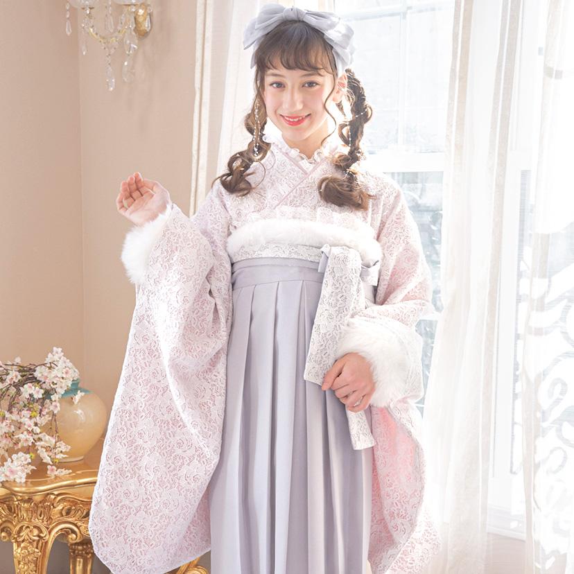 Catherine Cottageレース着物袴セット160(肌襦袢・髪飾り付き) Catherine Cottage（キャサリンコテージ） 簡単着付けレディース袴