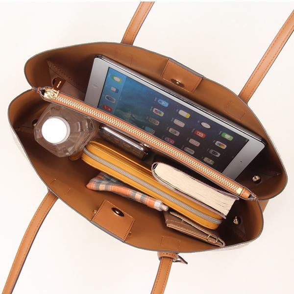 VASIC◇Graf Mini Mini 2way/トートバック/レザー/GRY/vc-3504-266-GA